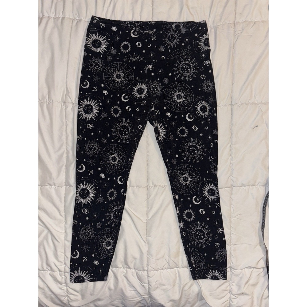 No Boundaries Brand Leggings, Women's, Size XXL/ 20, Moon & Sun Print